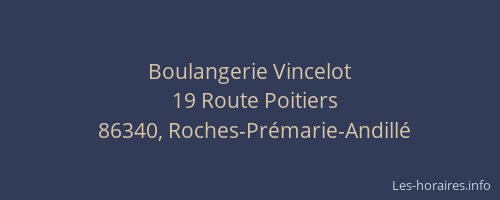 Boulangerie Vincelot
