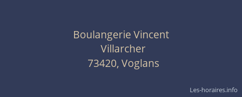 Boulangerie Vincent