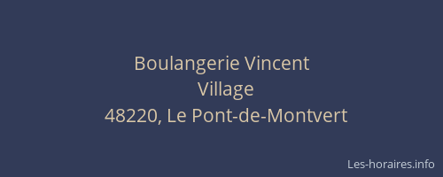Boulangerie Vincent