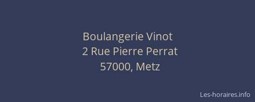 Boulangerie Vinot