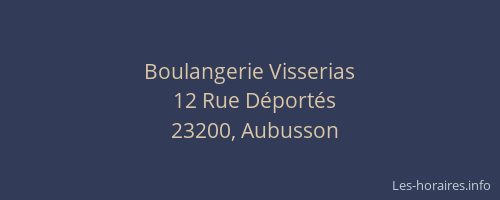 Boulangerie Visserias