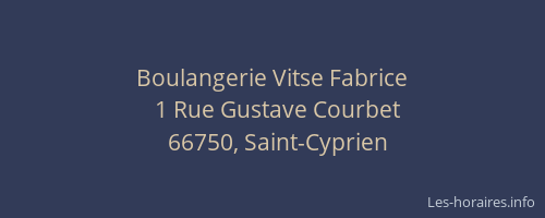 Boulangerie Vitse Fabrice