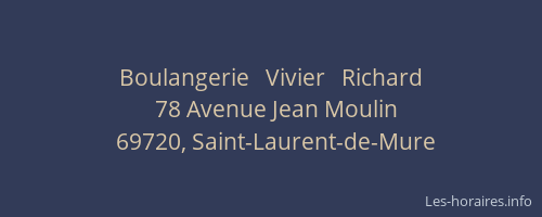 Boulangerie   Vivier   Richard