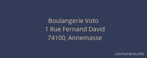 Boulangerie Voto