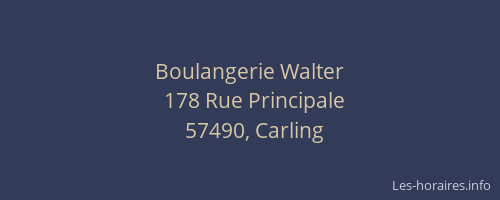 Boulangerie Walter