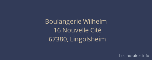 Boulangerie Wilhelm