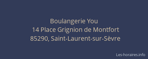 Boulangerie You