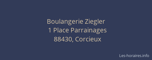 Boulangerie Ziegler