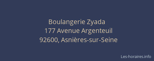 Boulangerie Zyada