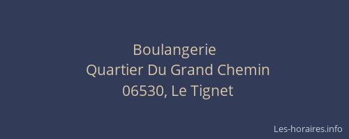Boulangerie