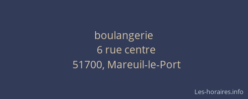 boulangerie