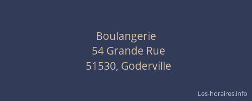 Boulangerie
