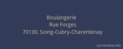 Boulangerie