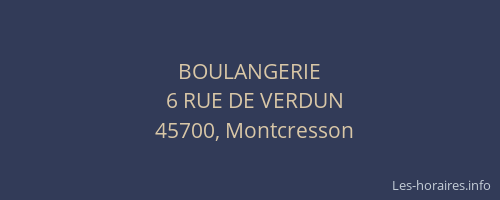 BOULANGERIE