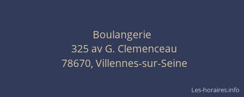Boulangerie