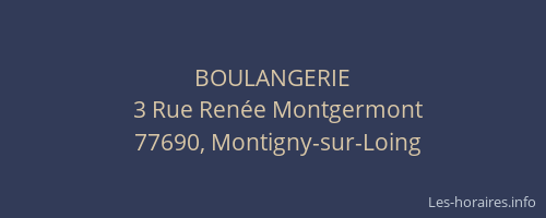 BOULANGERIE