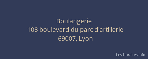Boulangerie