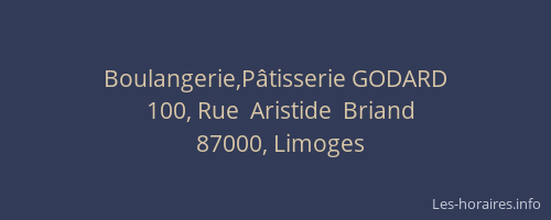 Boulangerie,Pâtisserie GODARD