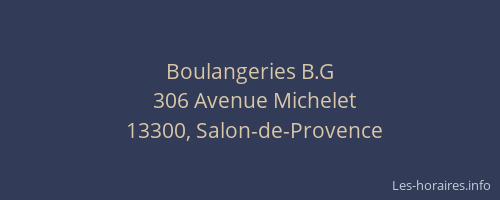 Boulangeries B.G