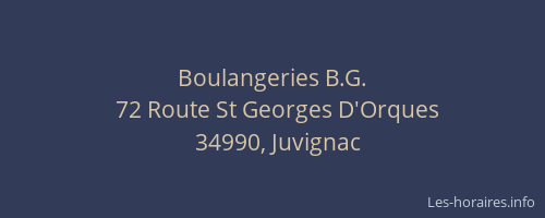Boulangeries B.G.