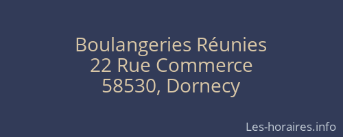Boulangeries Réunies