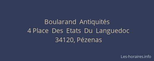 Boularand  Antiquités