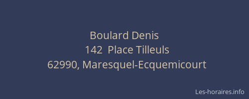 Boulard Denis