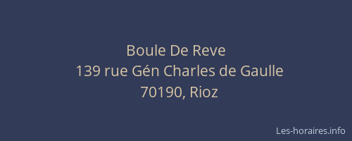 Boule De Reve
