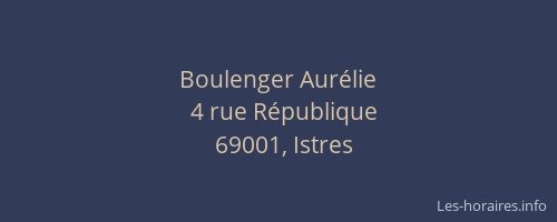 Boulenger Aurélie
