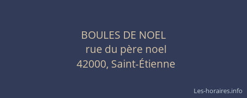 BOULES DE NOEL