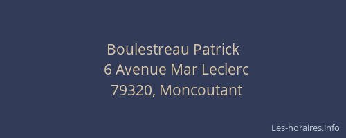 Boulestreau Patrick