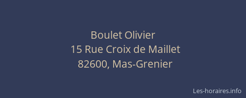 Boulet Olivier