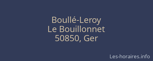 Boullé-Leroy