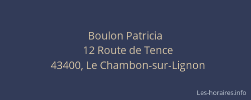 Boulon Patricia