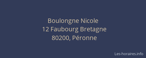 Boulongne Nicole