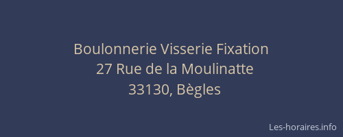 Boulonnerie Visserie Fixation