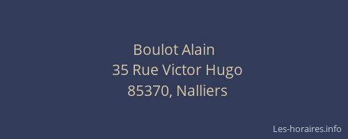 Boulot Alain