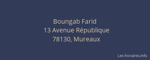 Boungab Farid