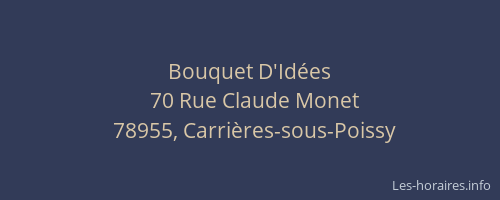 Bouquet D'Id&eacute;es