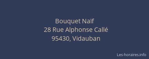 Bouquet Naïf