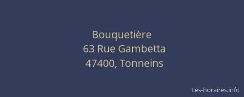 Bouquetière