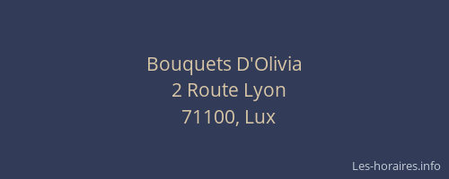 Bouquets D'Olivia