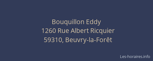 Bouquillon Eddy