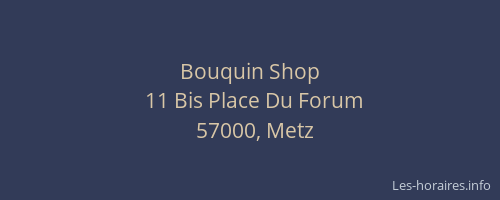 Bouquin Shop