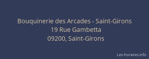 Bouquinerie des Arcades - Saint-Girons