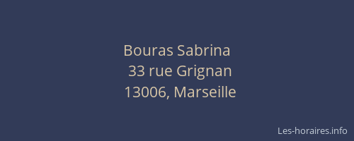 Bouras Sabrina
