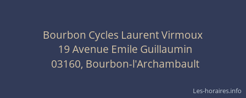 Bourbon Cycles Laurent Virmoux