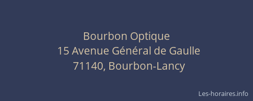 Bourbon Optique