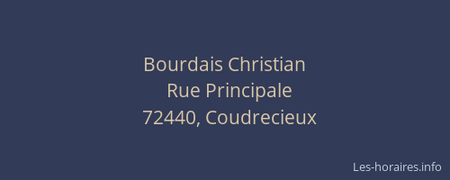 Bourdais Christian