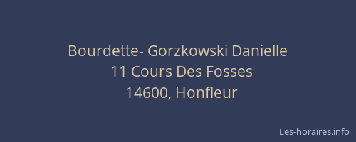 Bourdette- Gorzkowski Danielle